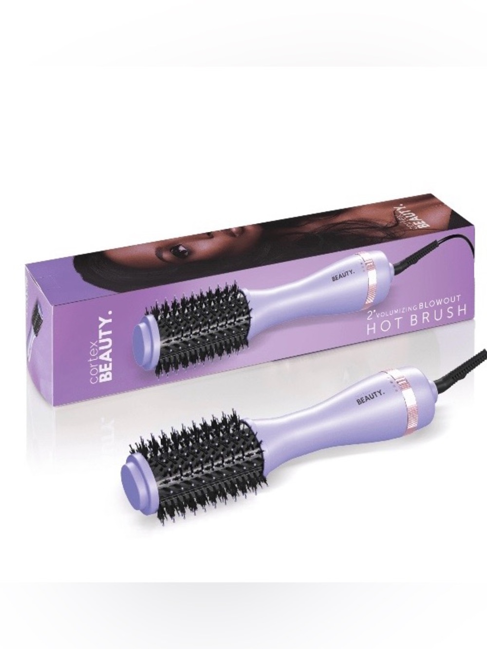 Hot Brush Volumizing Blowout 2” - Lavender